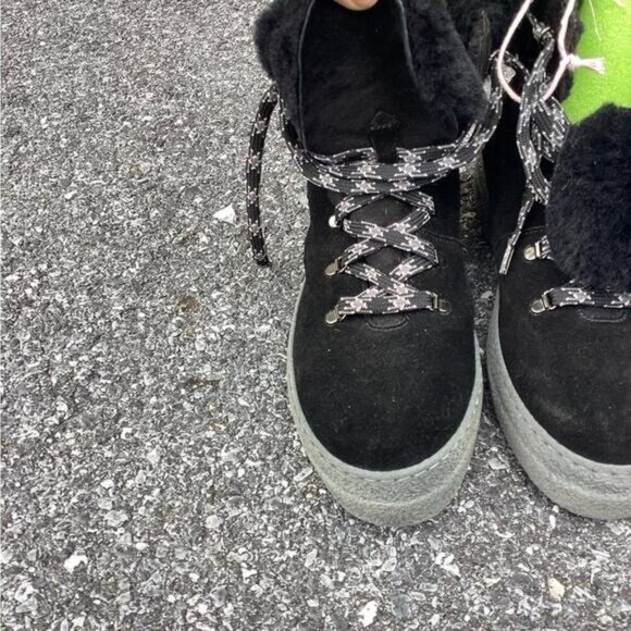 Goth y2k indie normcore gorpcore fishermanSUEDE COLD WEATHER snow boot size 39/9 - Picture 3 of 10